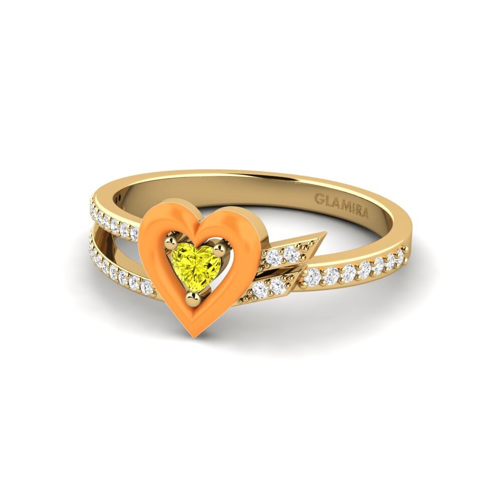 Gelber Diamant Ring Cuoresotille