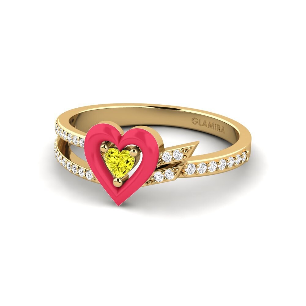 Gelber Diamant Ring Cuoresotille