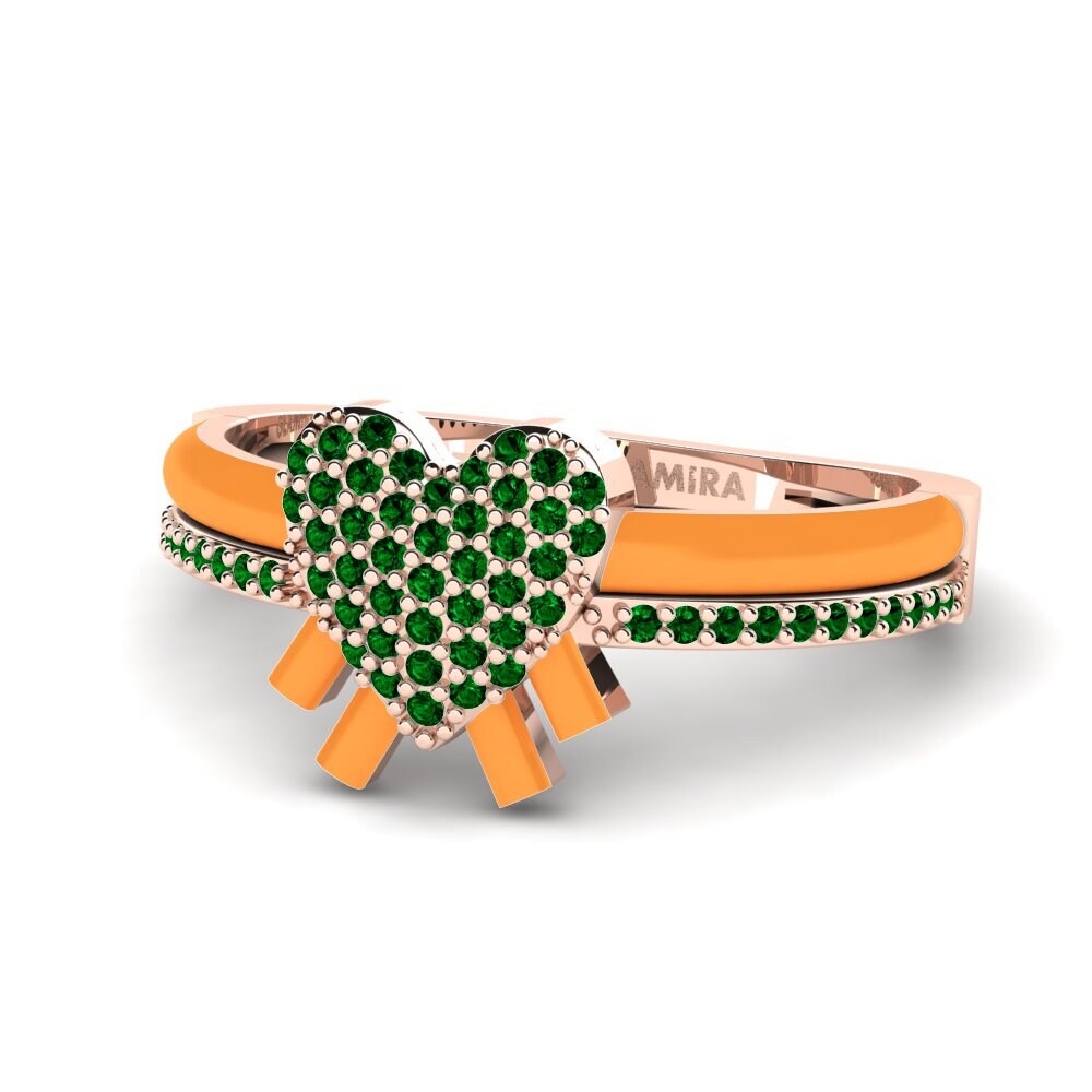 Grüner Zirkonia Ring Daslicht