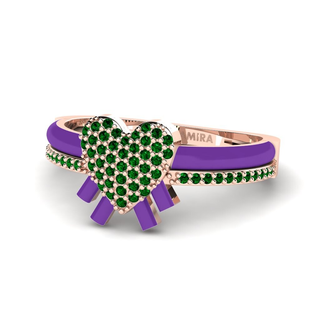 Grüner Zirkonia Ring Daslicht