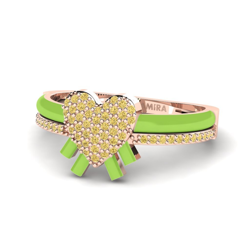 Gelber Diamant Ring Daslicht