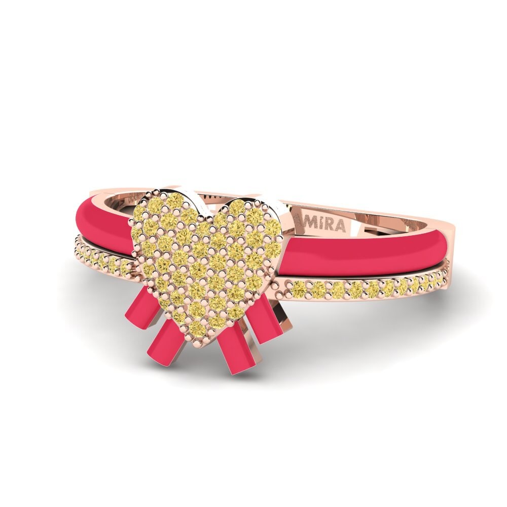 Gelber Diamant Ring Daslicht