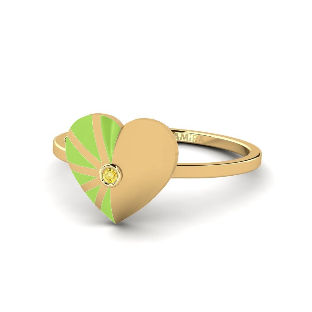 Gelber Saphir Ring Daylight