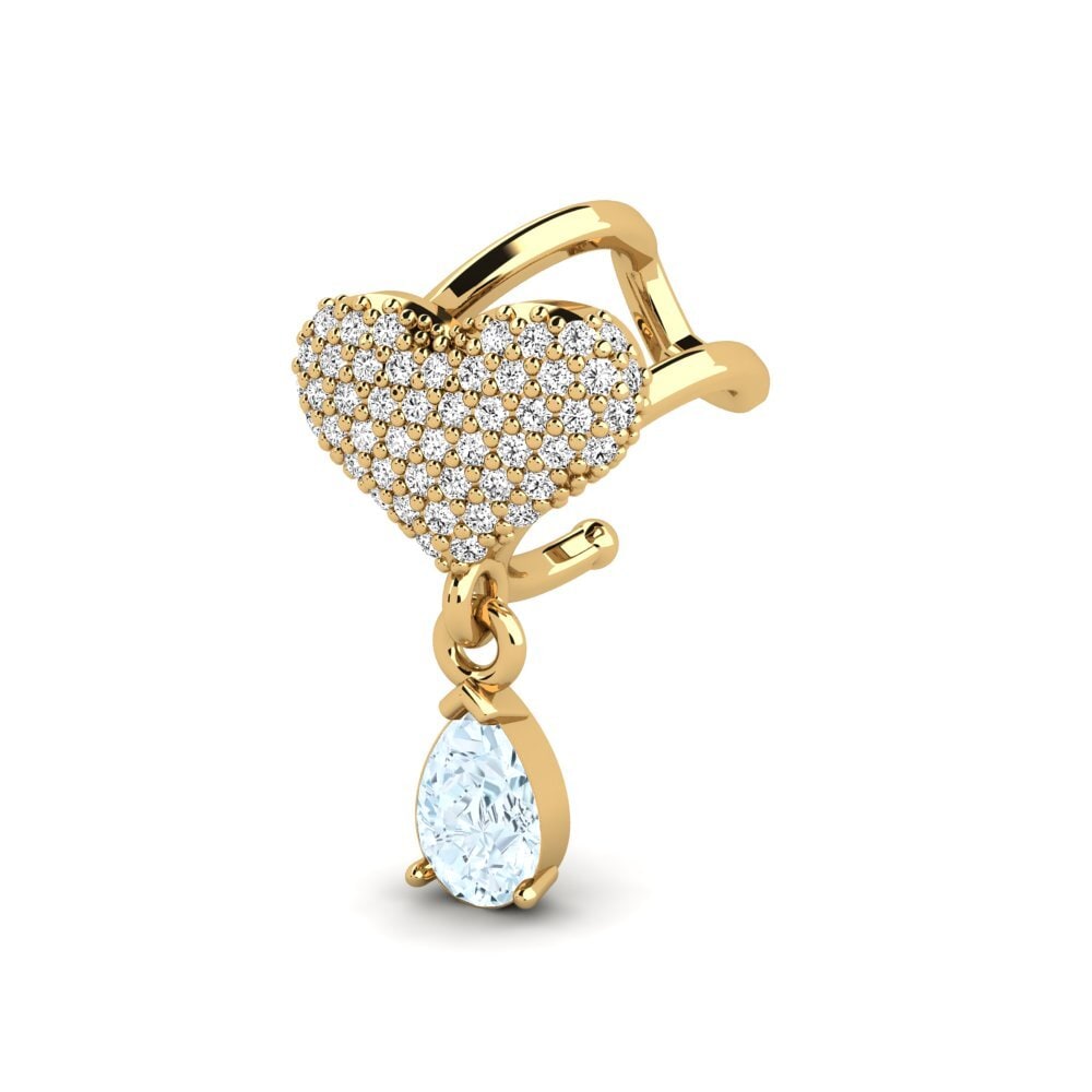 Đá Aquamarine Bông tai nữ Desejo