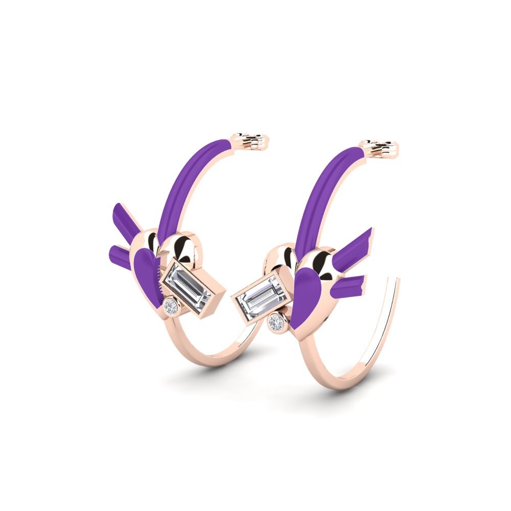 Oro Rosso 375 Orecchino da donna Desiderion