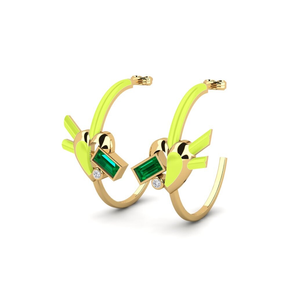 Green Zirconia Women's Earring Desiderion