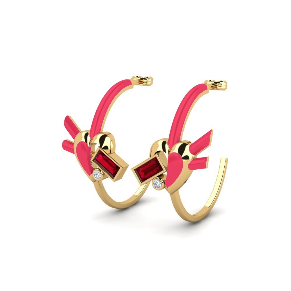 Red Zirconia Women's Earring Desiderion