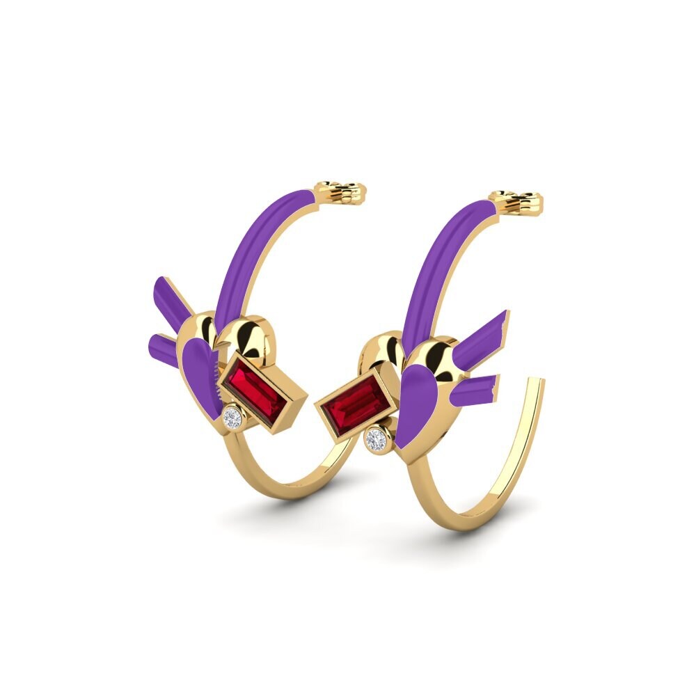 Red Zirconia Women's Earring Desiderion