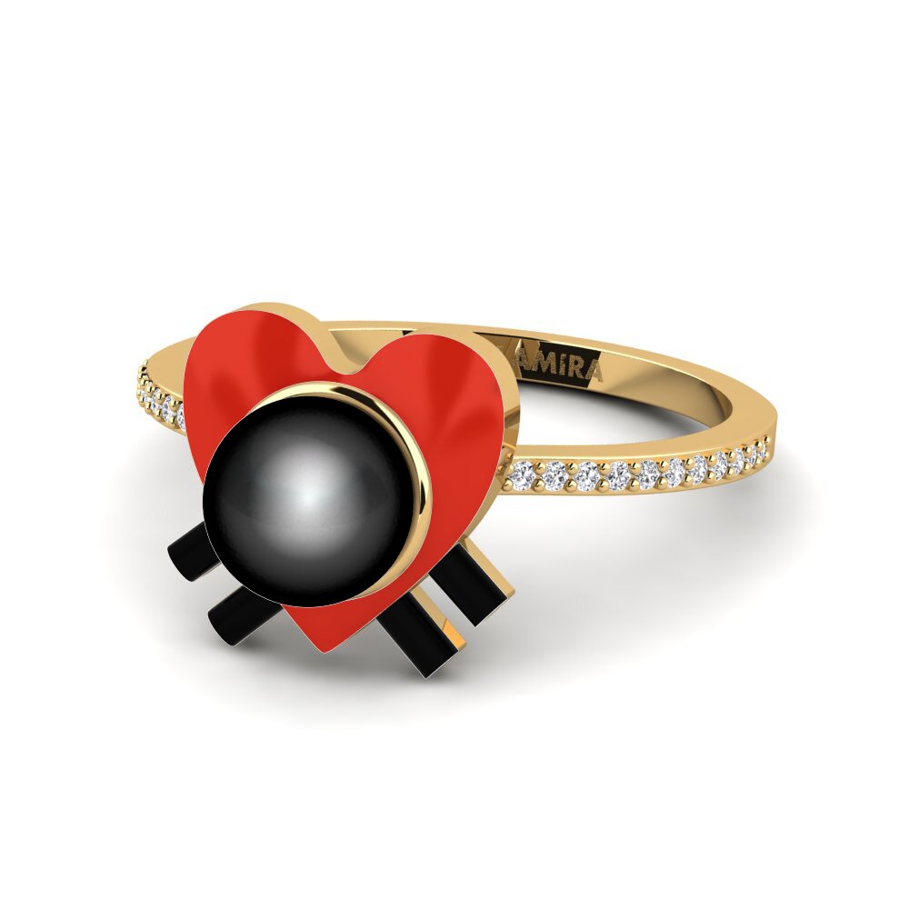 Gelbgold 750 Ring Enamorado