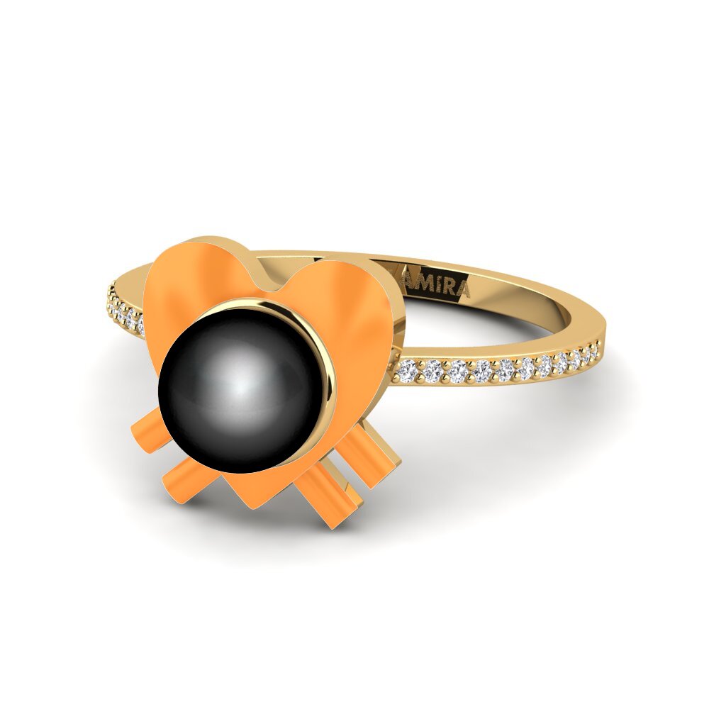 Gelbgold 585 Ring Enamorado