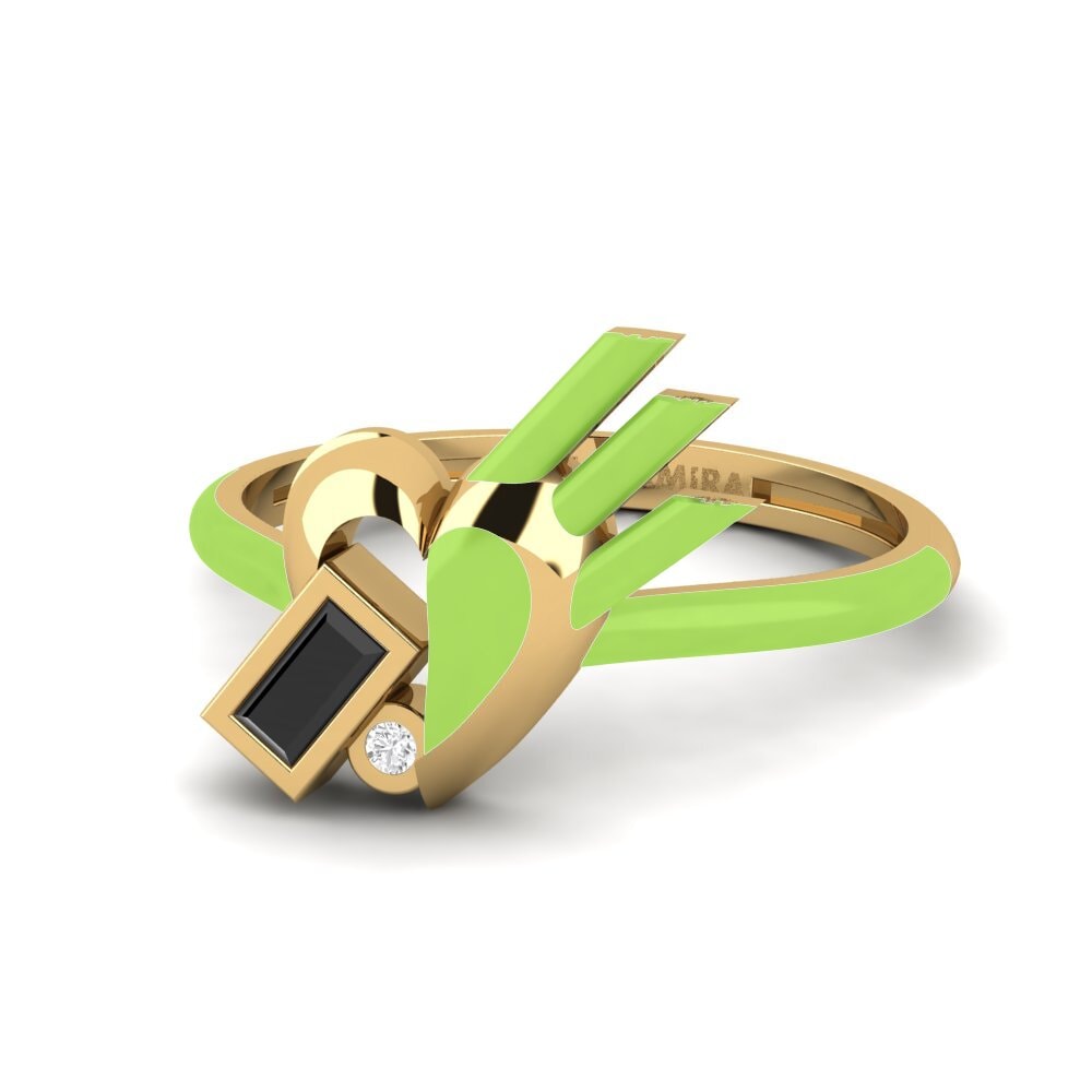 Schwarzer Diamant Ring Enjoylife