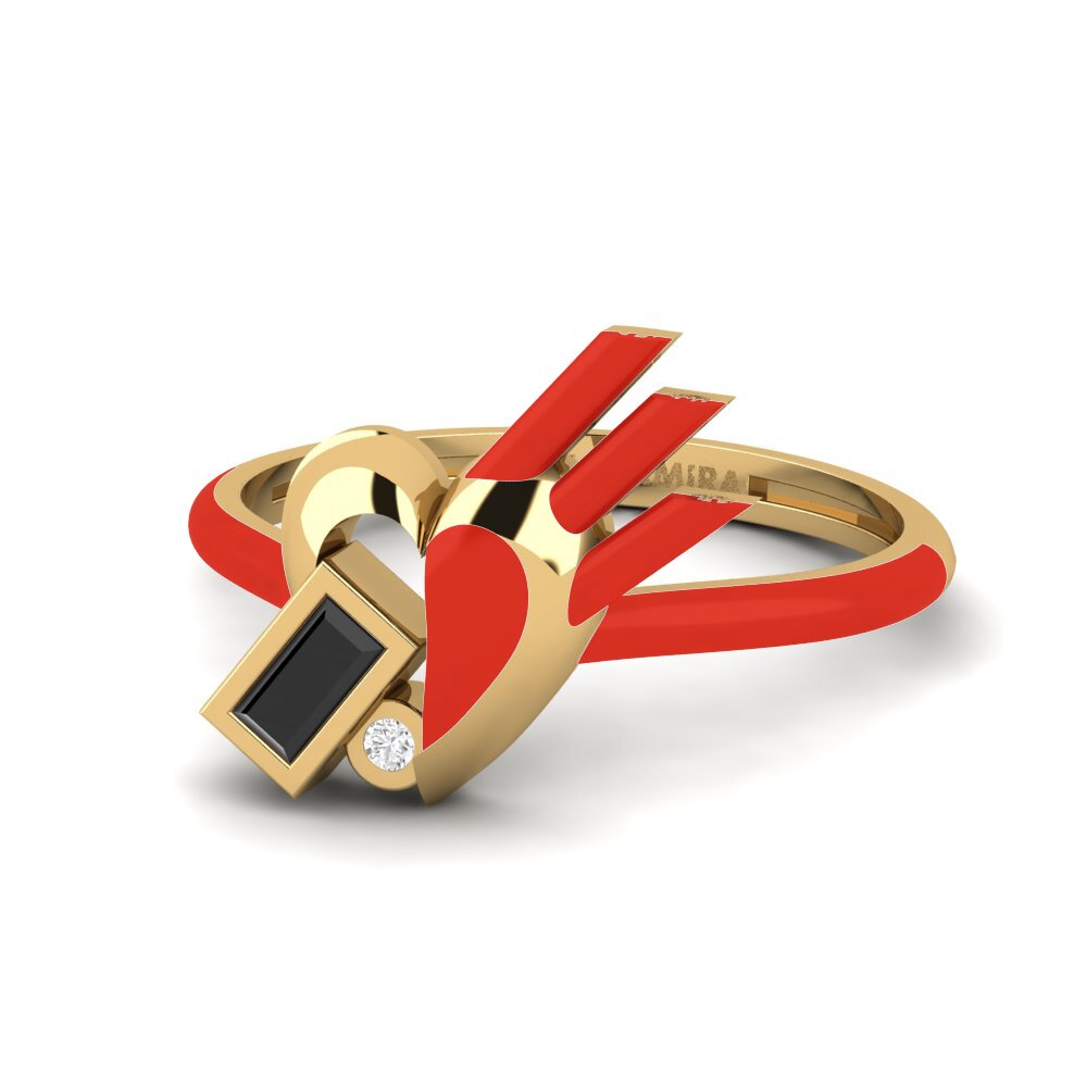 Schwarzer Diamant Ring Enjoylife