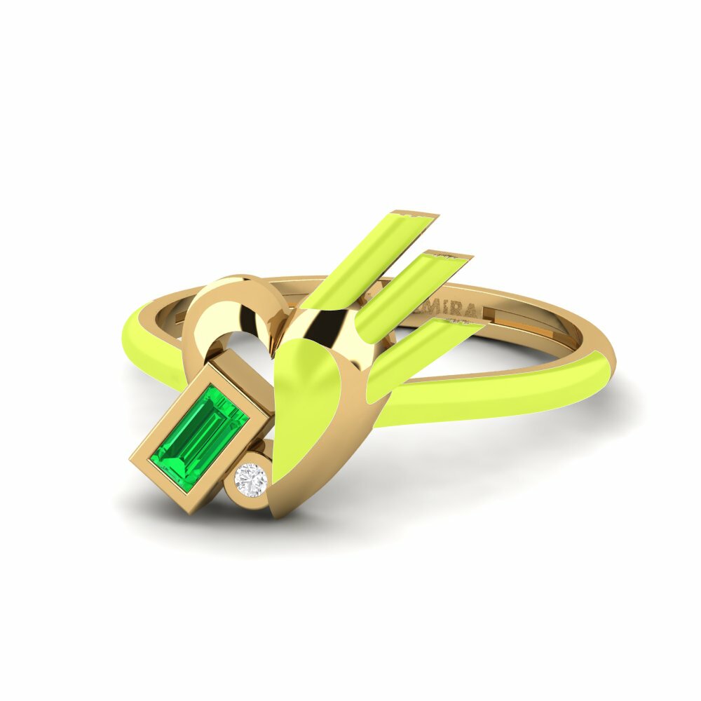 Bagues de fiançailles Tsavorite Cœur