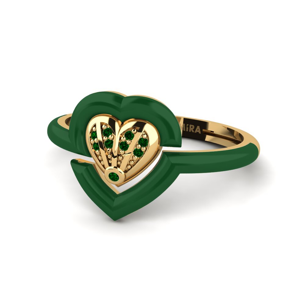 Zircone Verde Anello Enthusiasm