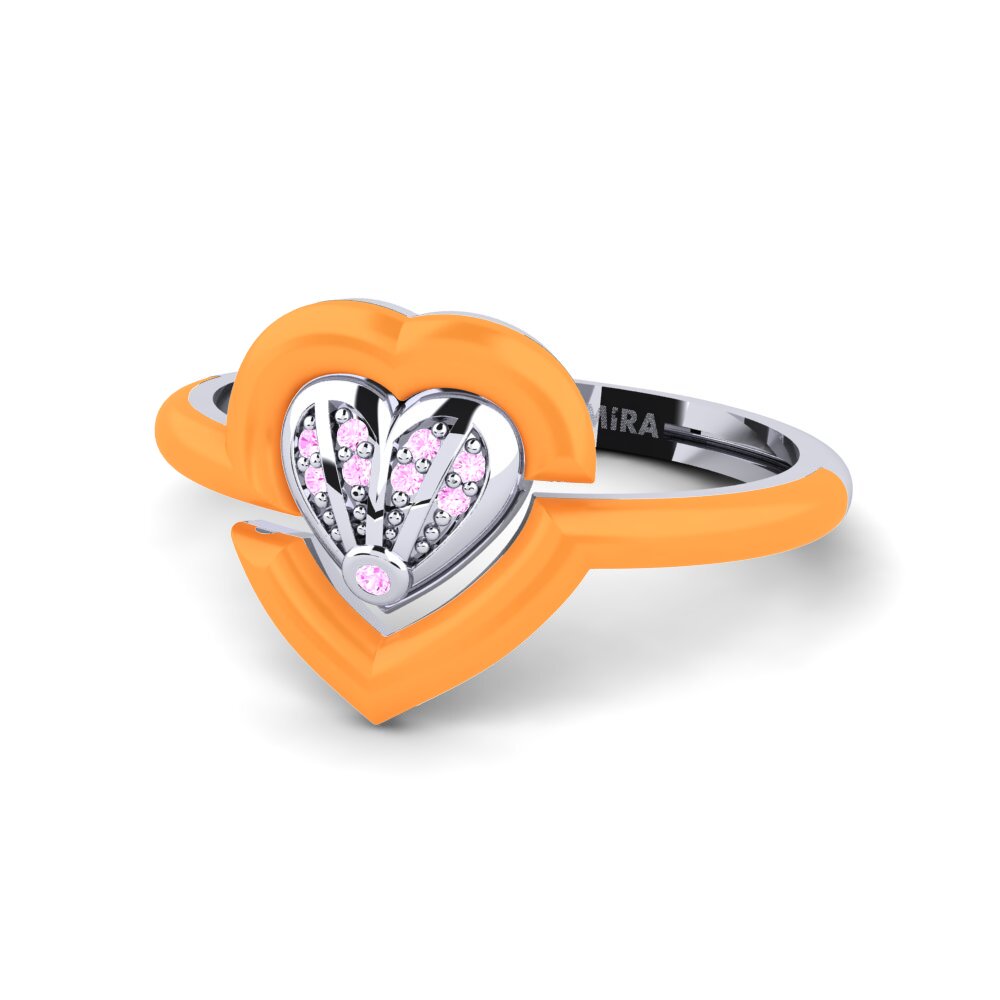 Weiß-Silber Ring Enthusiasm