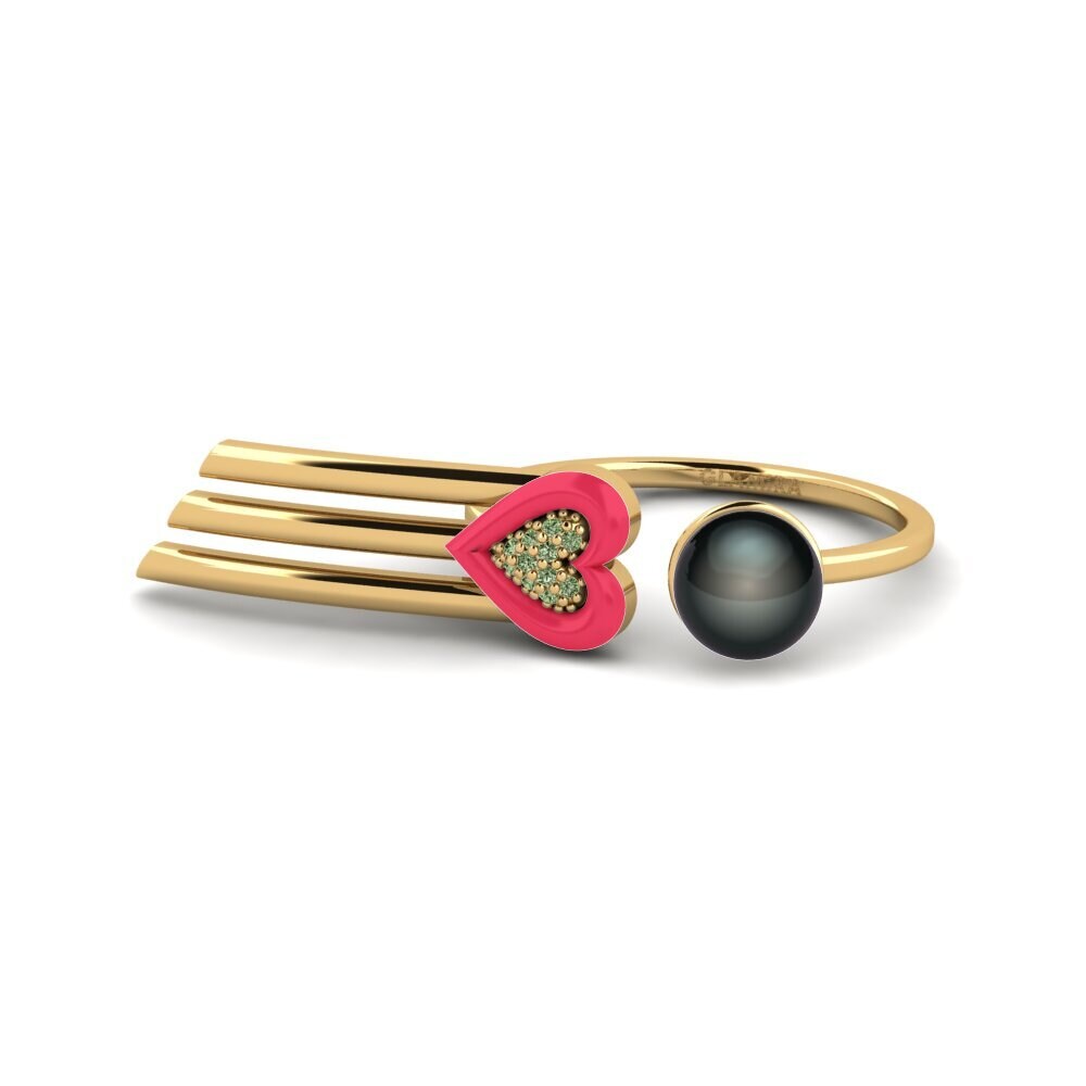 Grüner Diamant Ring Esperto