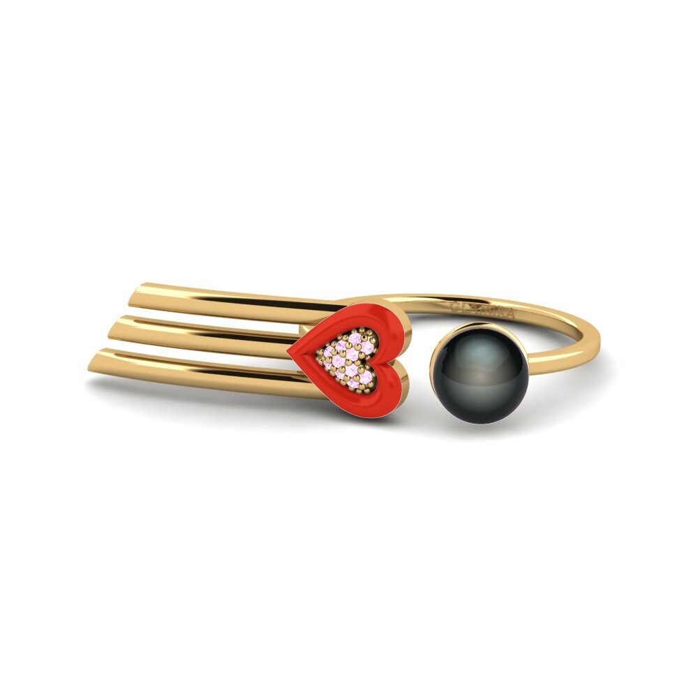 Zafiro Rosado Anillo Esperto