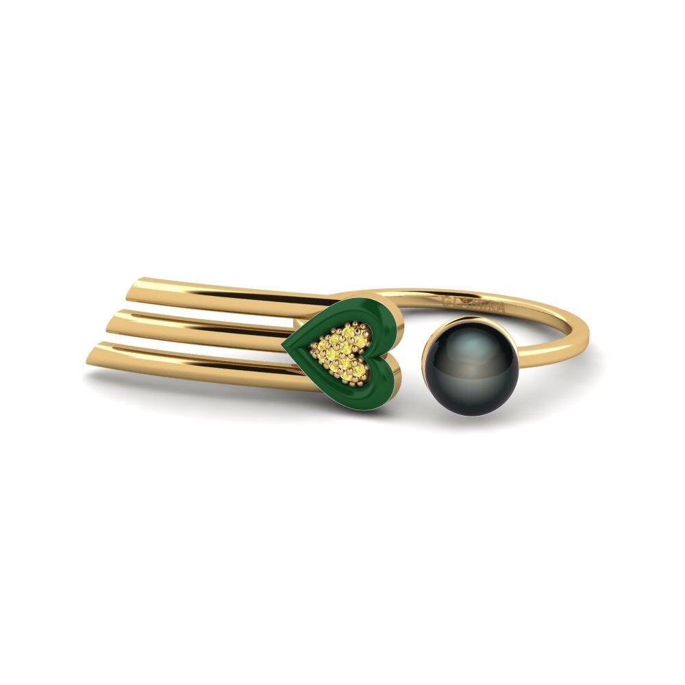 Gelber Saphir Ring Esperto