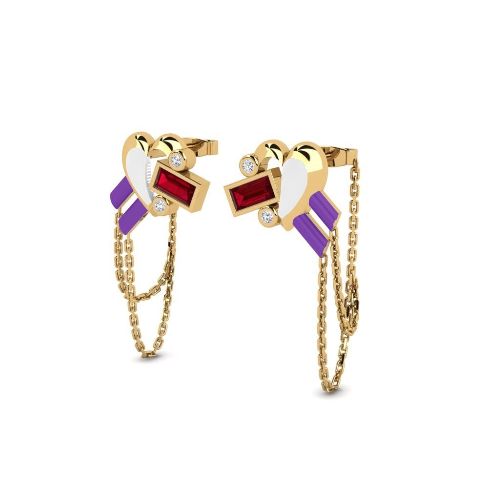Red Zirconia Women's Earring Estarcompleto