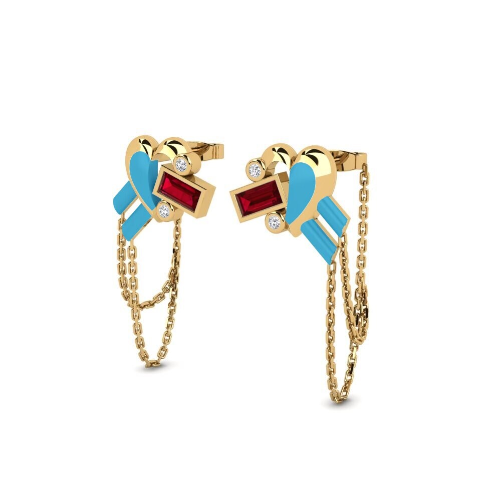 Red Zirconia Women's Earring Estarcompleto