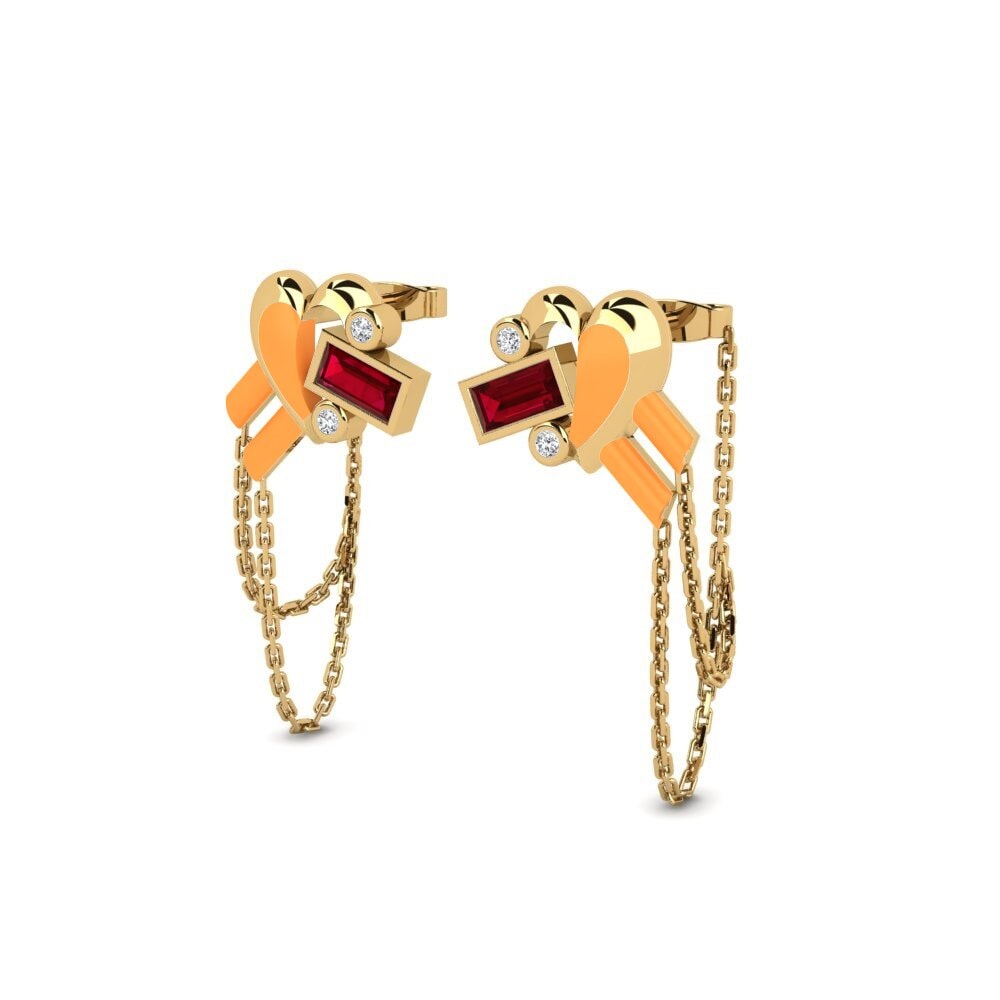 Red Zirconia Women's Earring Estarcompleto