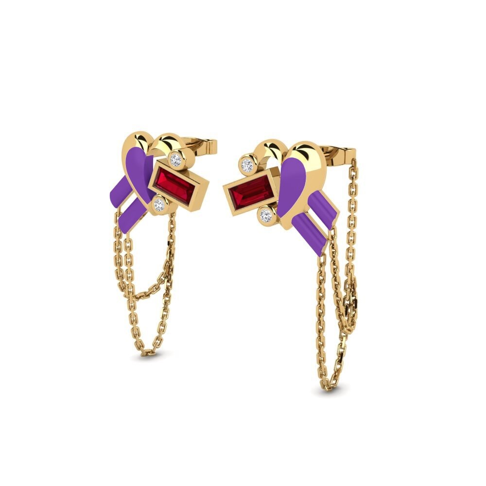 Red Zirconia Women's Earring Estarcompleto