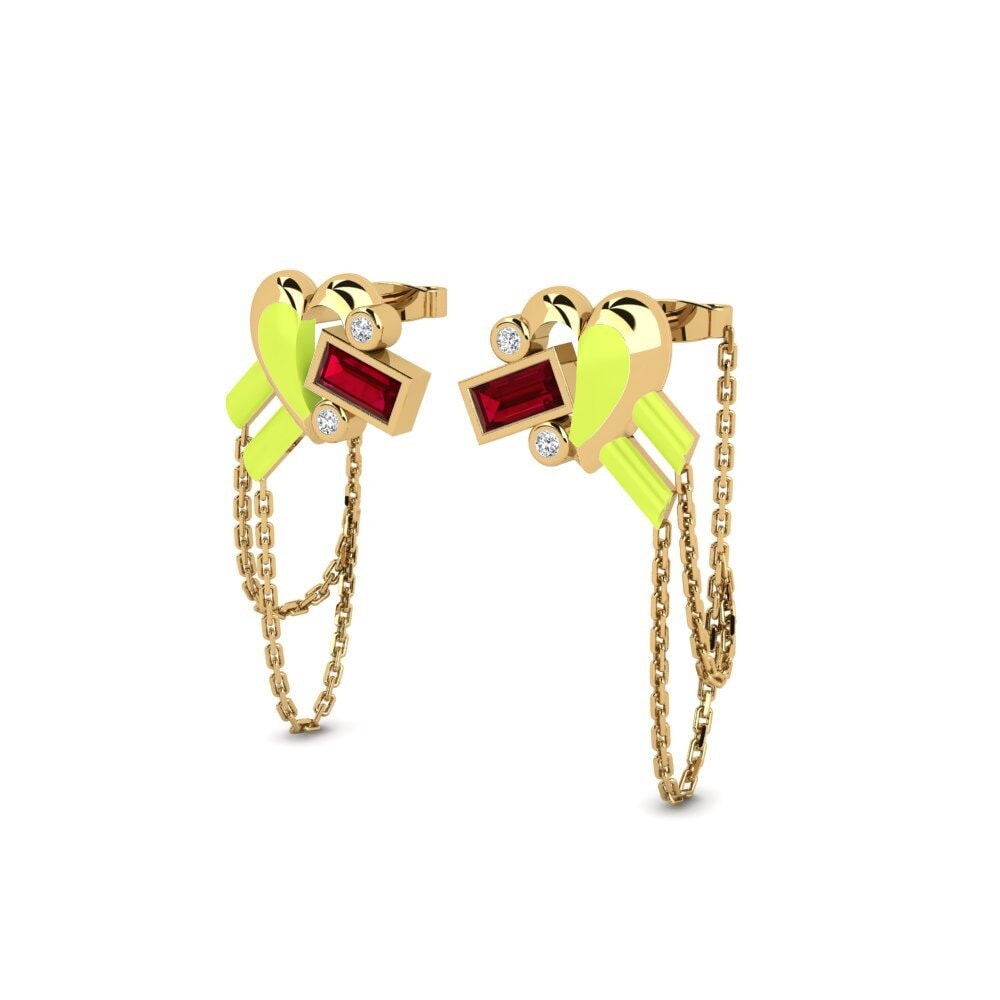 Red Zirconia Women's Earring Estarcompleto