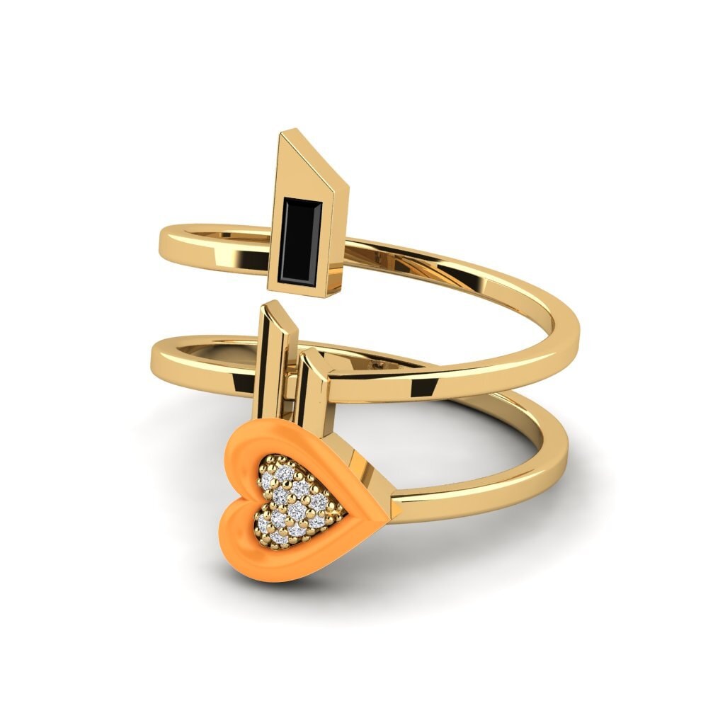 Schwarzer Saphir Ring Estetico