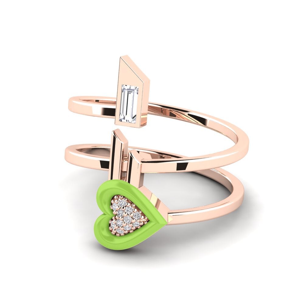 Rotgold 375 Ring Estetico