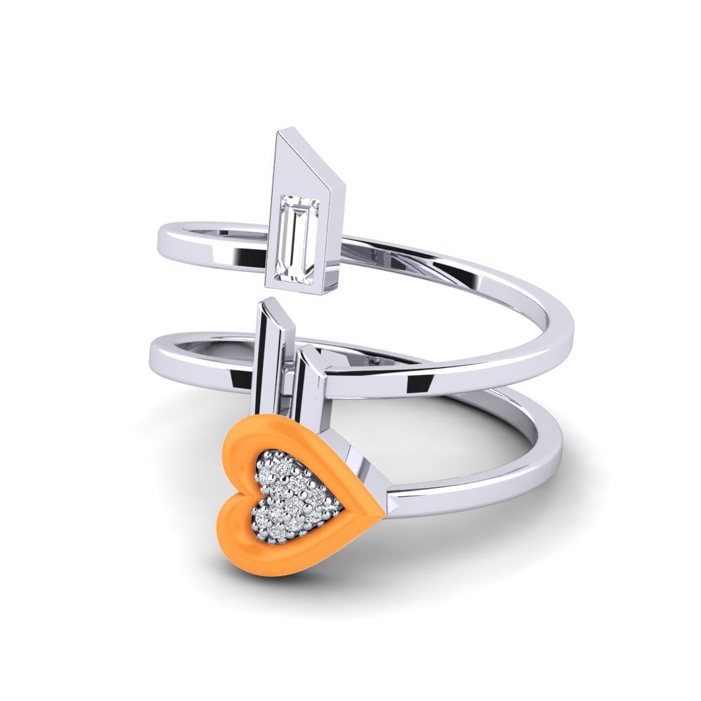 14ct White Gold Ring Estetico
