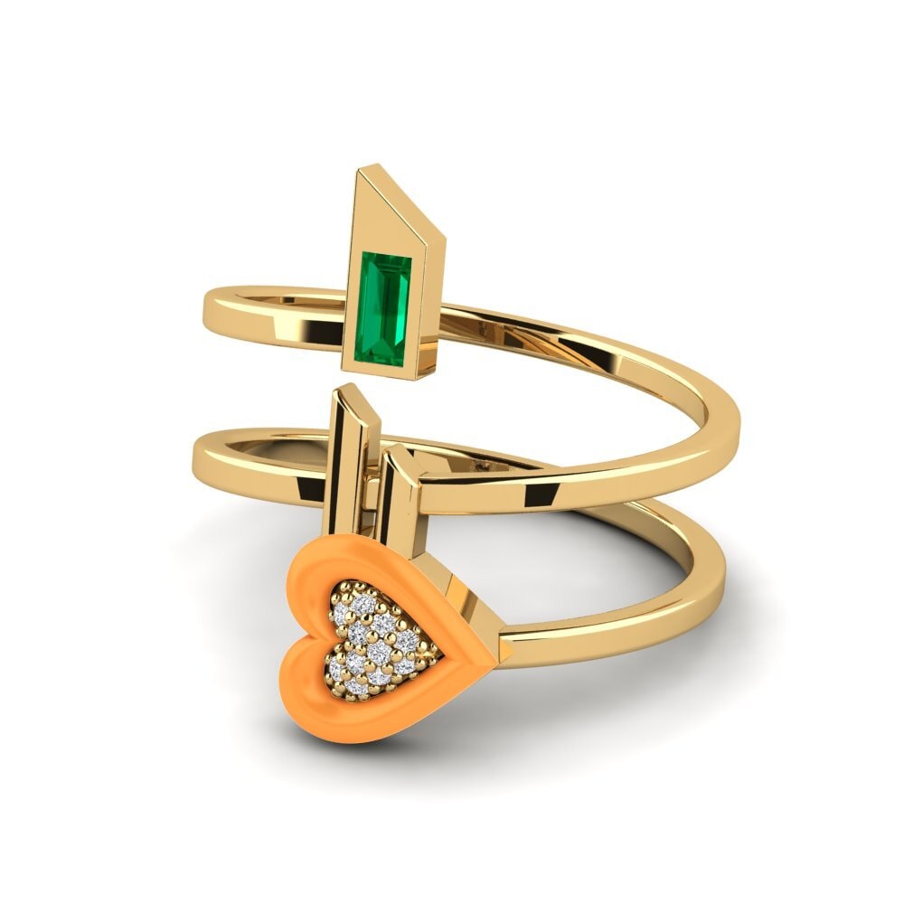 Grüner Zirkonia Ring Estetico