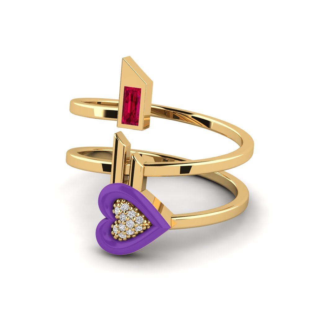 Rubí Anillo Estetico