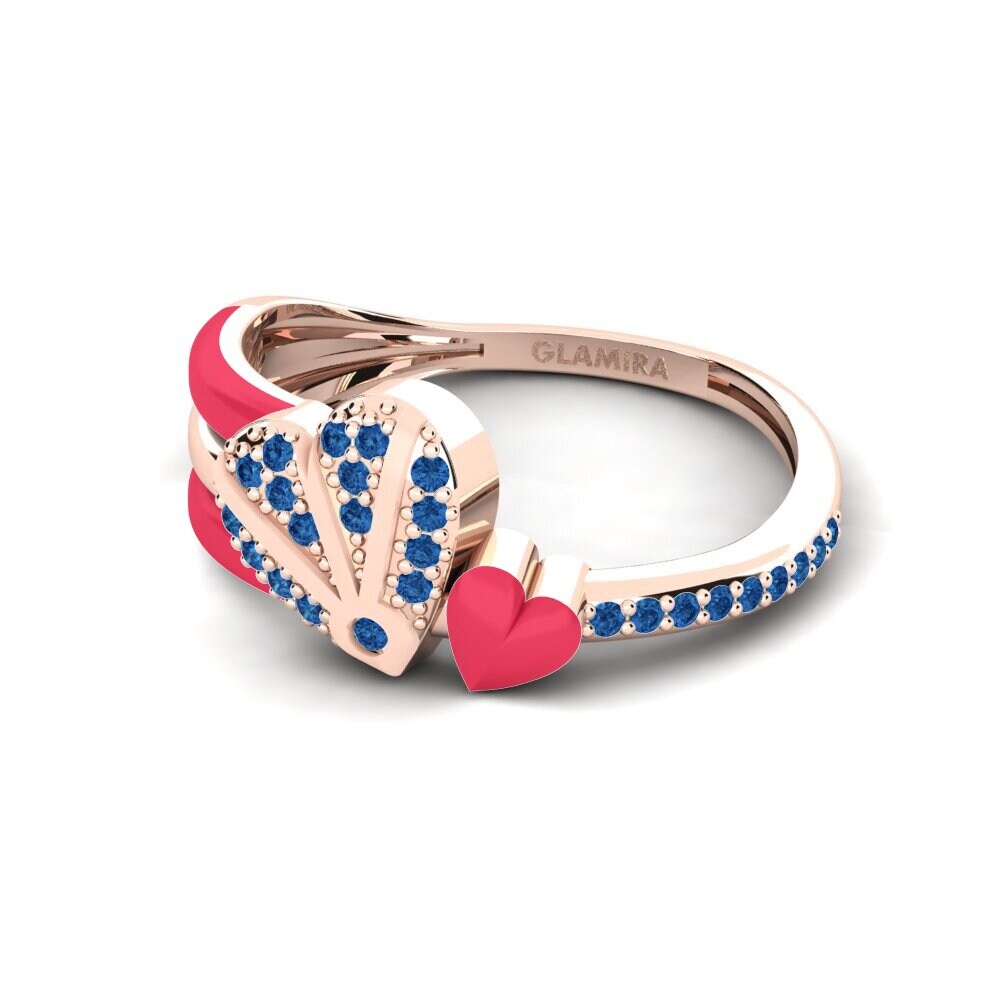 Dunkelblauer Zirkonia Ring Evermore