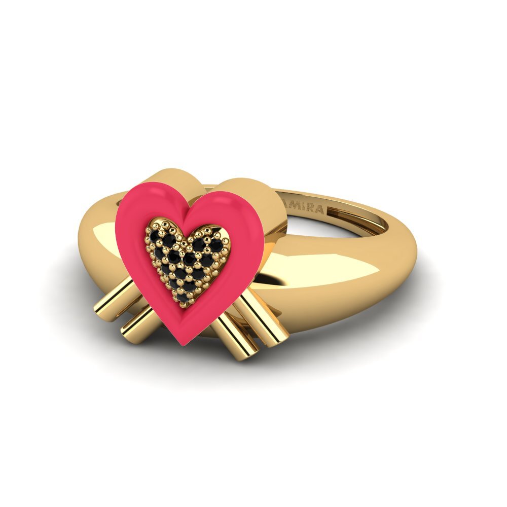 Schwarzer Onyx Ring Extragrande