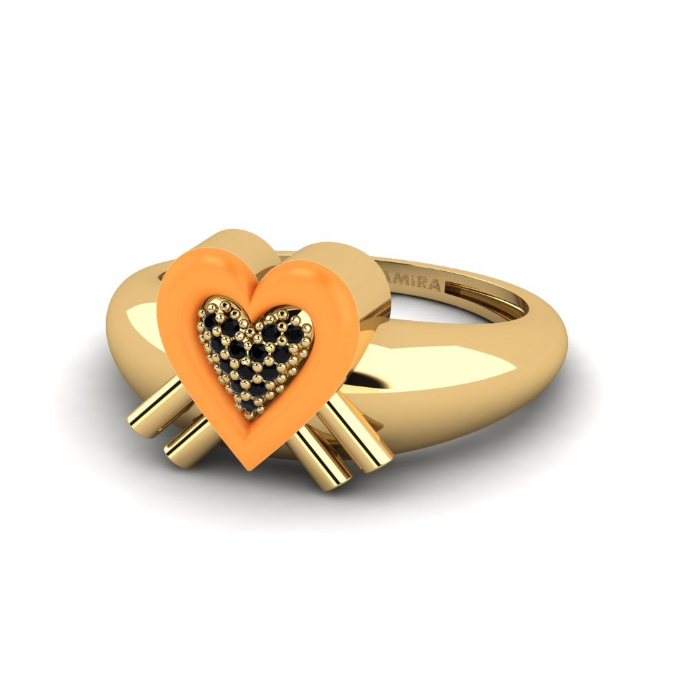 Schwarzer Saphir Ring Extragrande