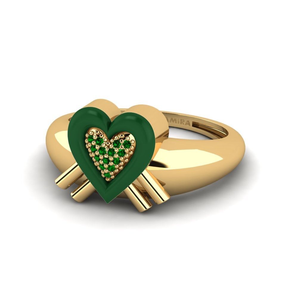 Zircone Verde Anello Extragrande