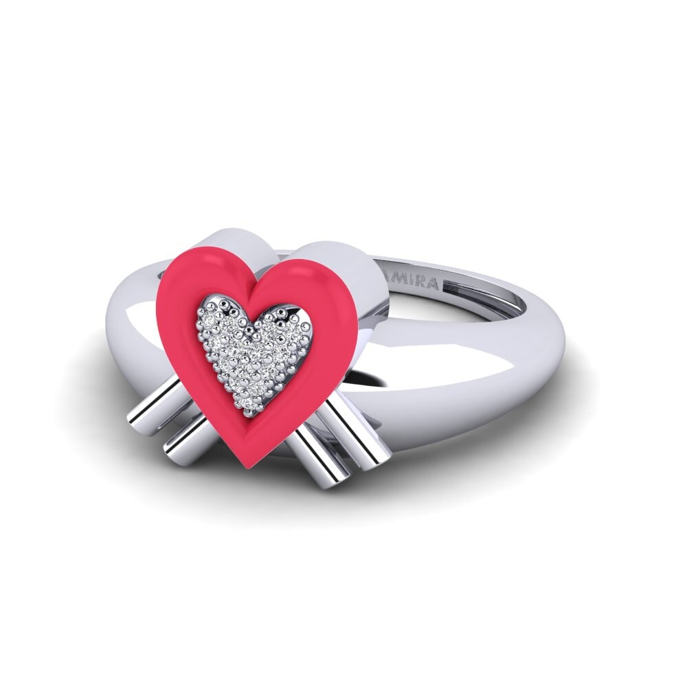 14ct White Gold Ring Extragrande