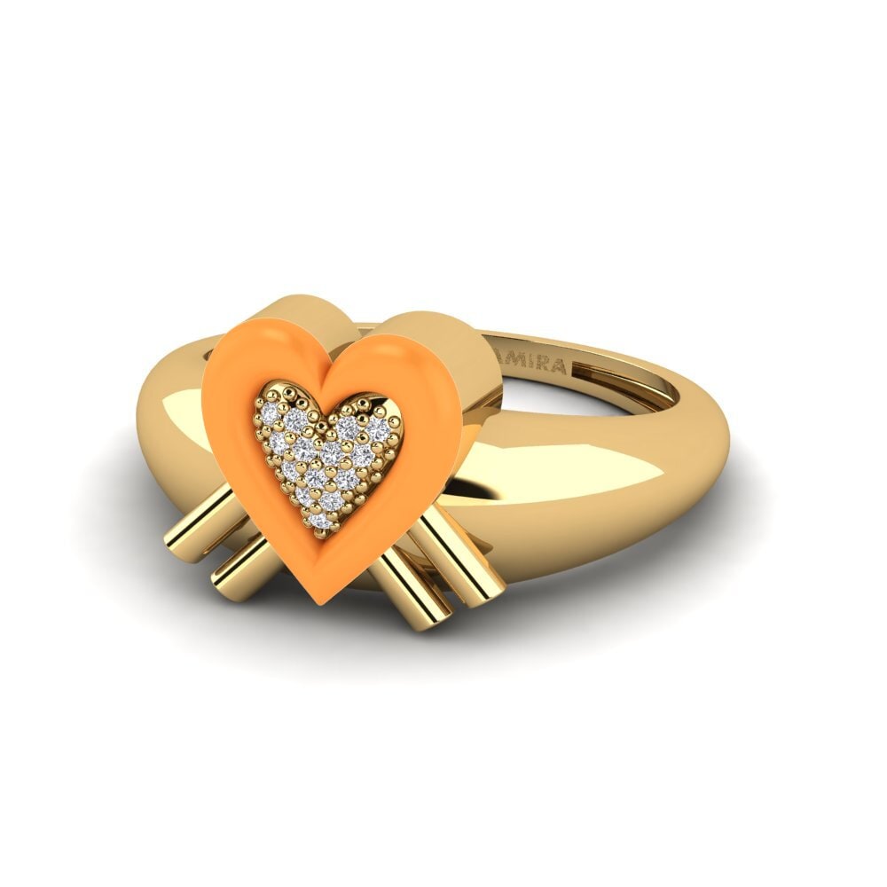 Gelbgold 585 Ring Extragrande