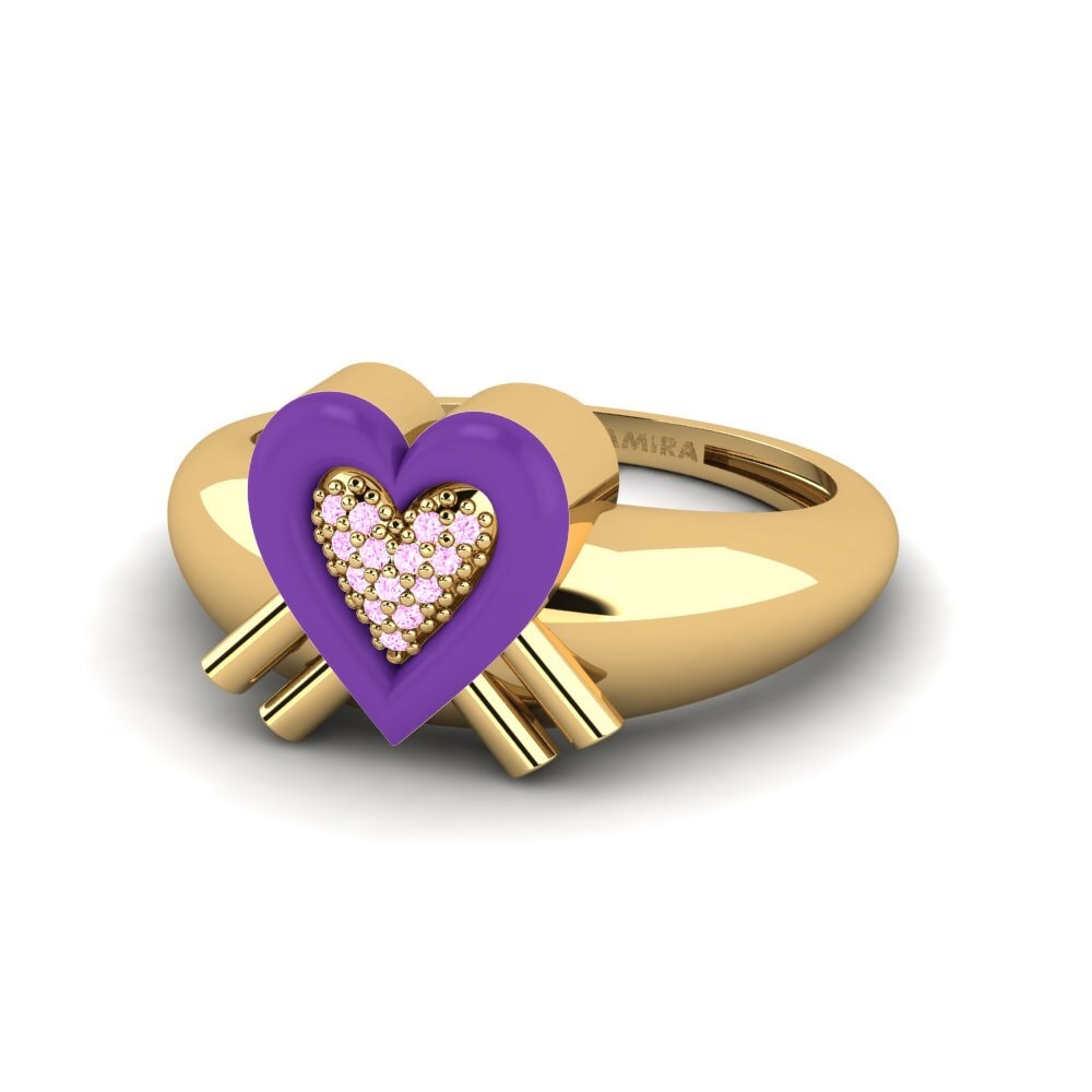 Rosa Saphir Ring Extragrande