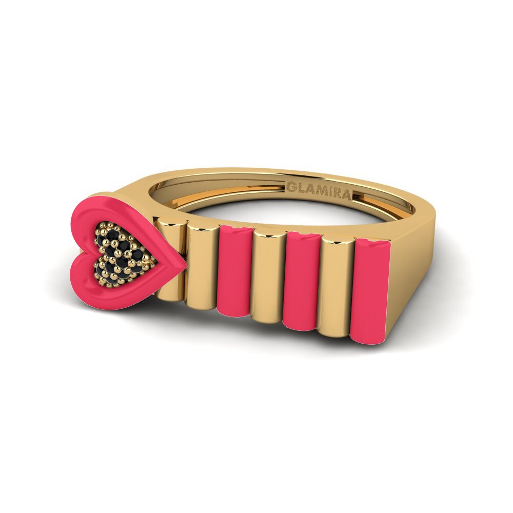 Schwarzer Onyx Ring Fresco