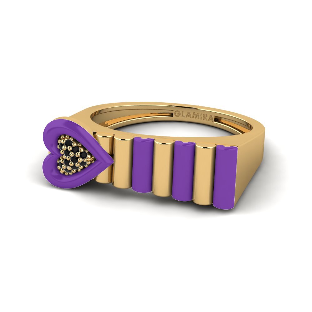 Zafiro negro Anillo Fresco