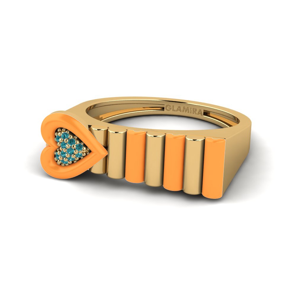 Blauer Diamant Ring Fresco
