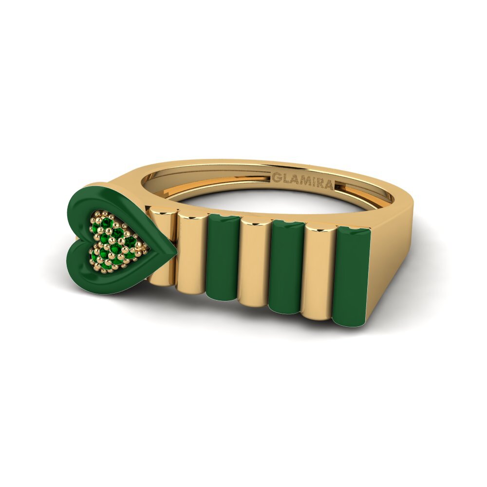 Zircone Verde Anello Fresco