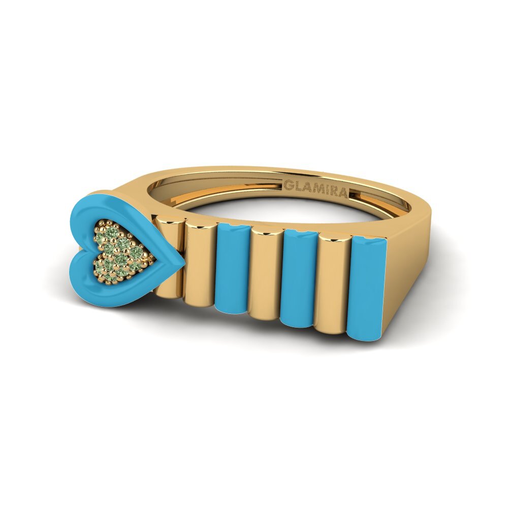 Green Diamond Ring Fresco