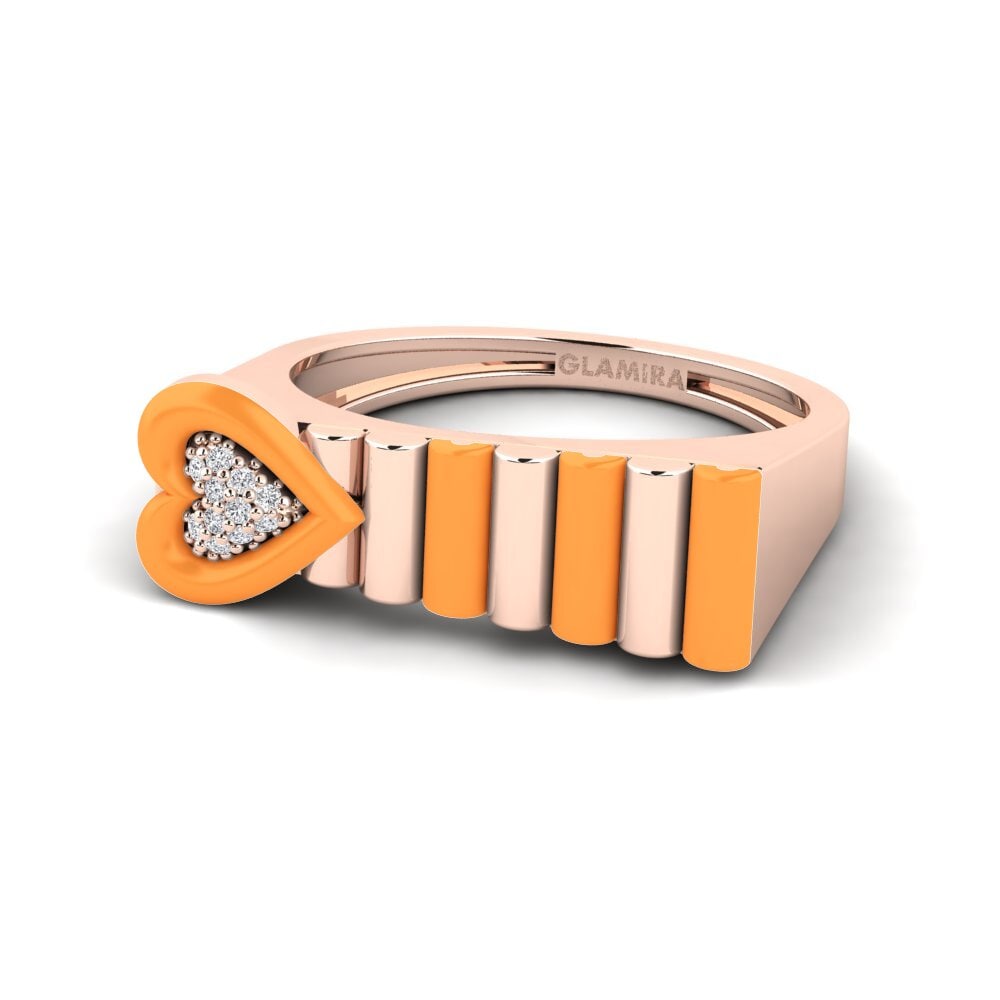 Rotgold 375 Ring Fresco