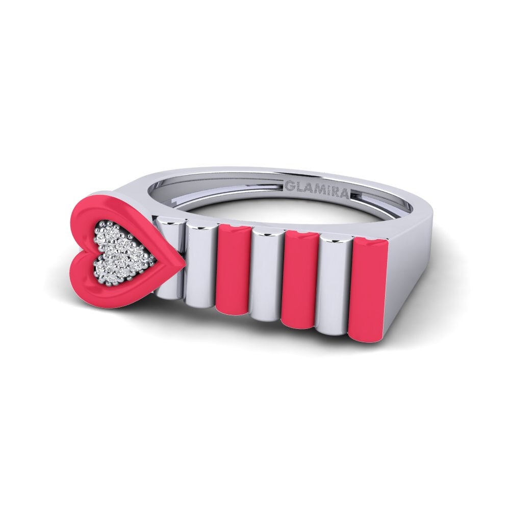 14ct White Gold Ring Fresco