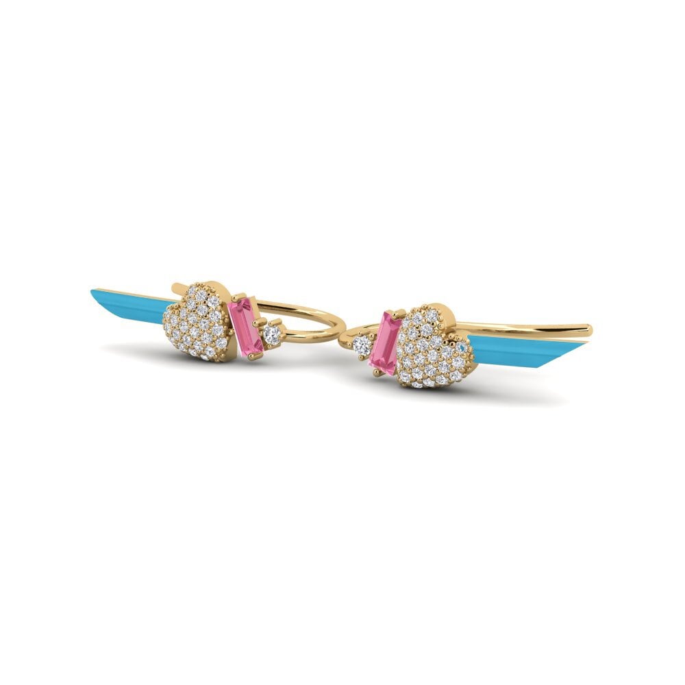 Pink Sapphire Earring Hoffnung A