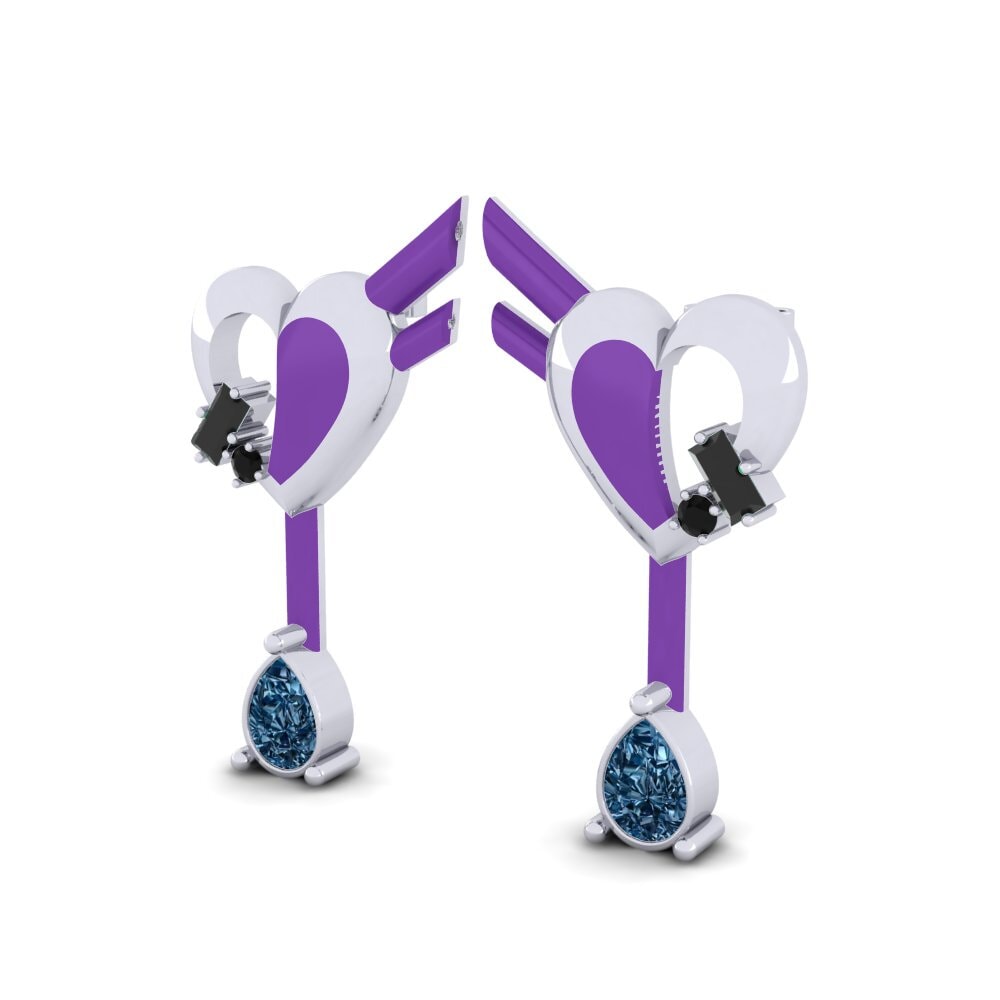 Diamante Azul Pendiente de mujer Hoffnung B