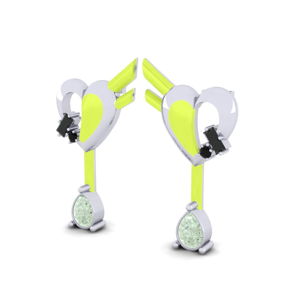 Green Amethyst Women's Earring Hoffnung B