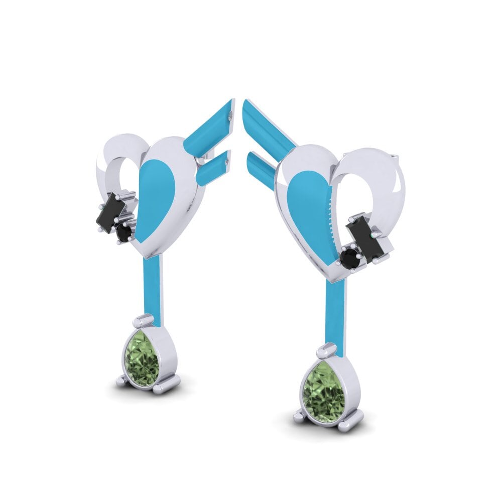 Green Sapphire Women's Earring Hoffnung B